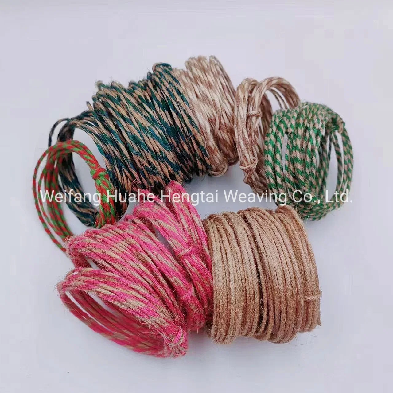 Wholesale High-Quality Colored Hemp Wrapped Iron Wire Rings in Chinese Factories