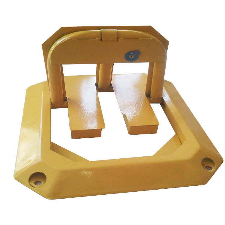 Yellow Heavy Resistance Strong Manual Car Parking Barrier Lock Garage No Parking Lock Private Dedicated Parking Space