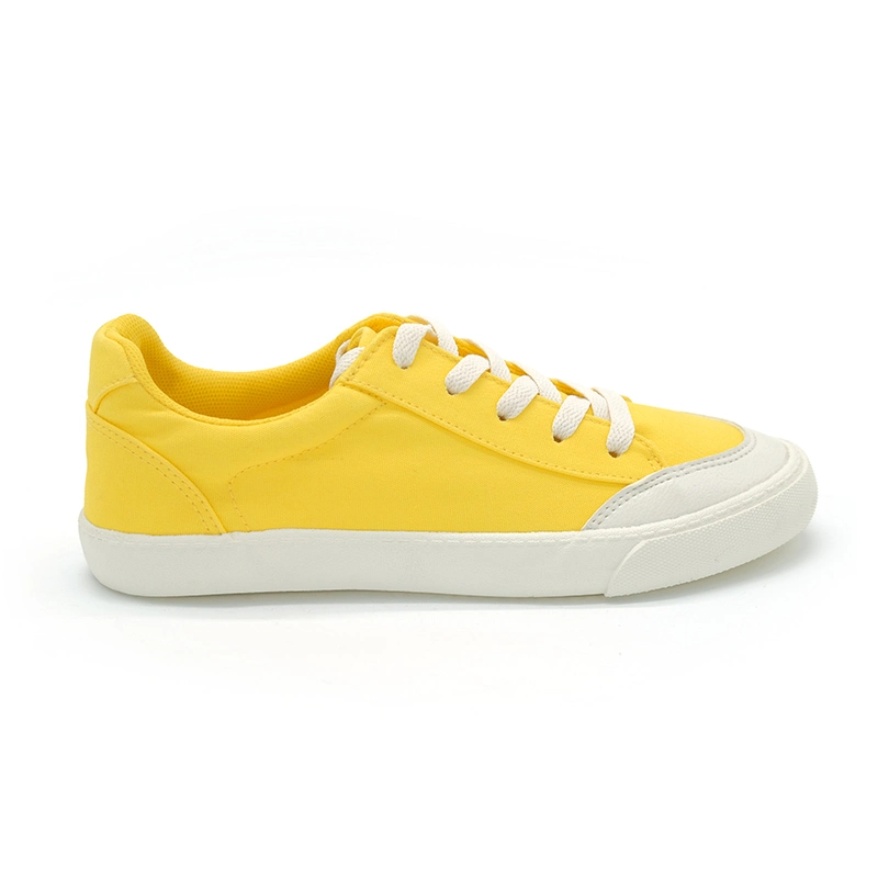 Solid Color Women Vulcanized Shoes Lace-up Casual Shoes