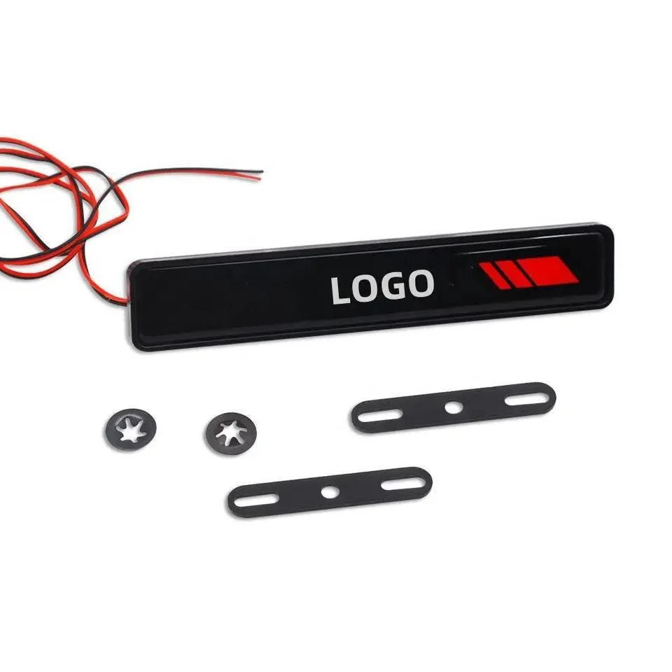 Car Logo LED Light Front Grille Emblem Badge