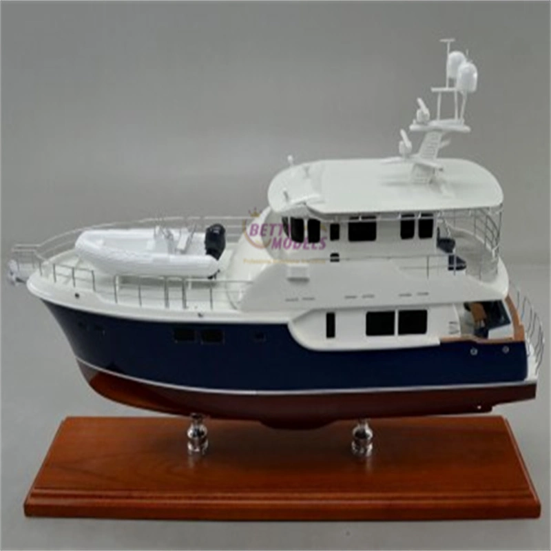 Custom Motor Yacht Scale Model Paint 3D Physical Ship Boat Model Making