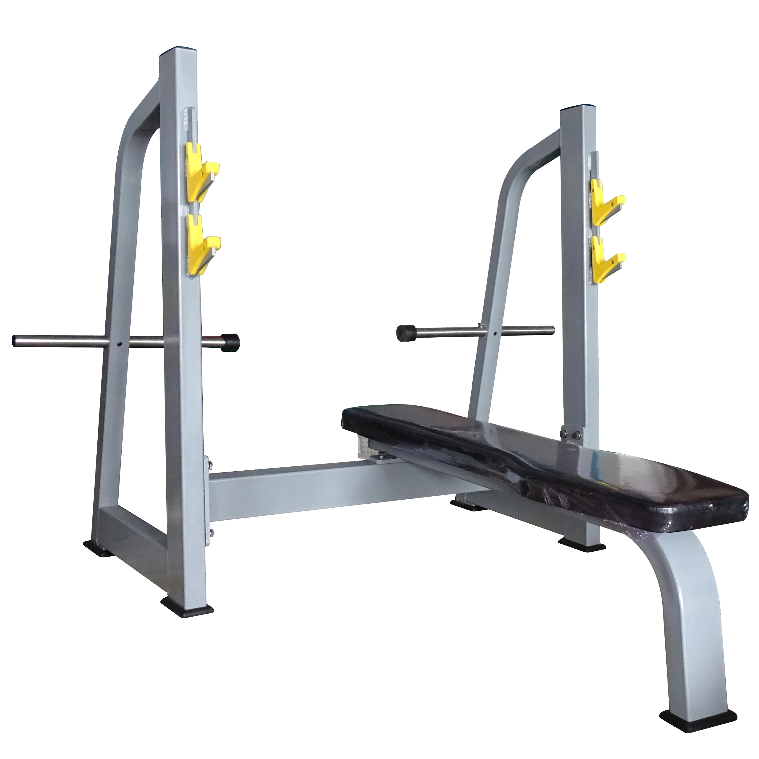 Commercial Bold Steel Tube Life Fit Plate Loaded Adjustable Weight Flat Bench Storage Gym Machine Set