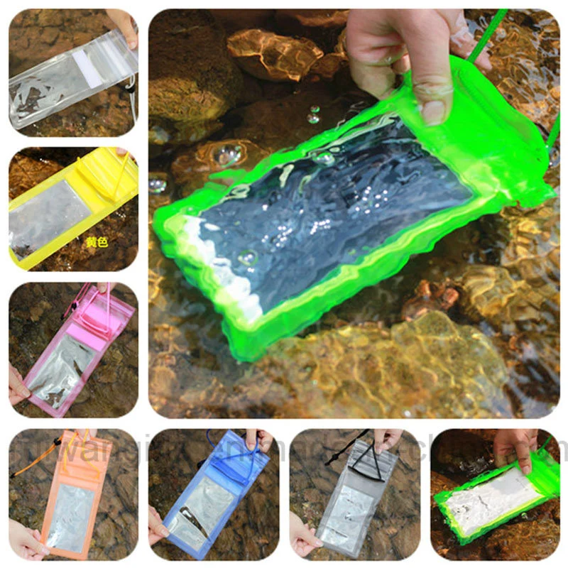 PVC Waterproof Bag for Mobile Phone, Mobile Case Waterproof