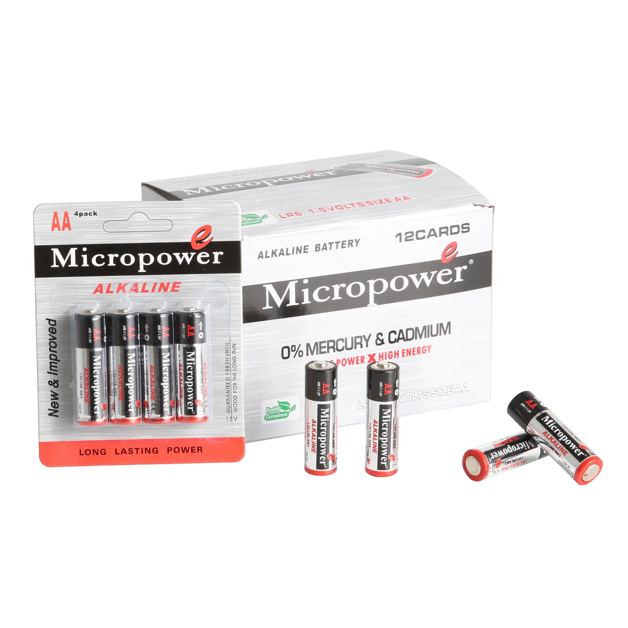 Micropower AA Size Lr6 Am3 Primary Battery for Digital Camera