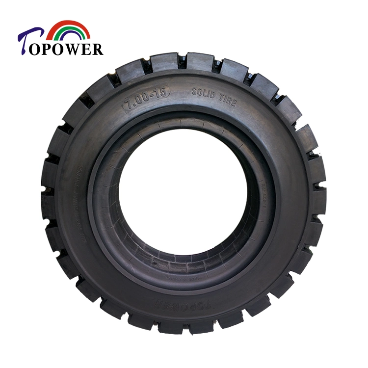 Provide Different Sizes Forklift OTR Solid Tyre Wear-Resistant Industrial Solid Tyre for Skidsteer Loader Aerial Work Platform and Scissor Lift Trailer