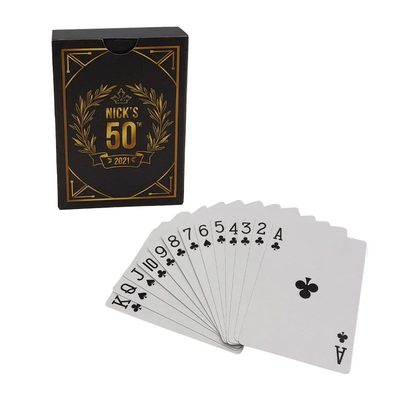 Hot Sale Custom Marked Gold Hot Stamp Playing Card