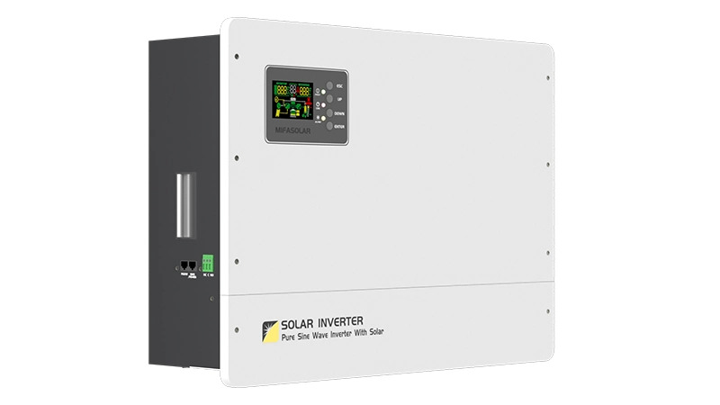 Inverseur solaire hybride convertisseur d'énergie 6.4kw Pure Sine Wave avec MPPT