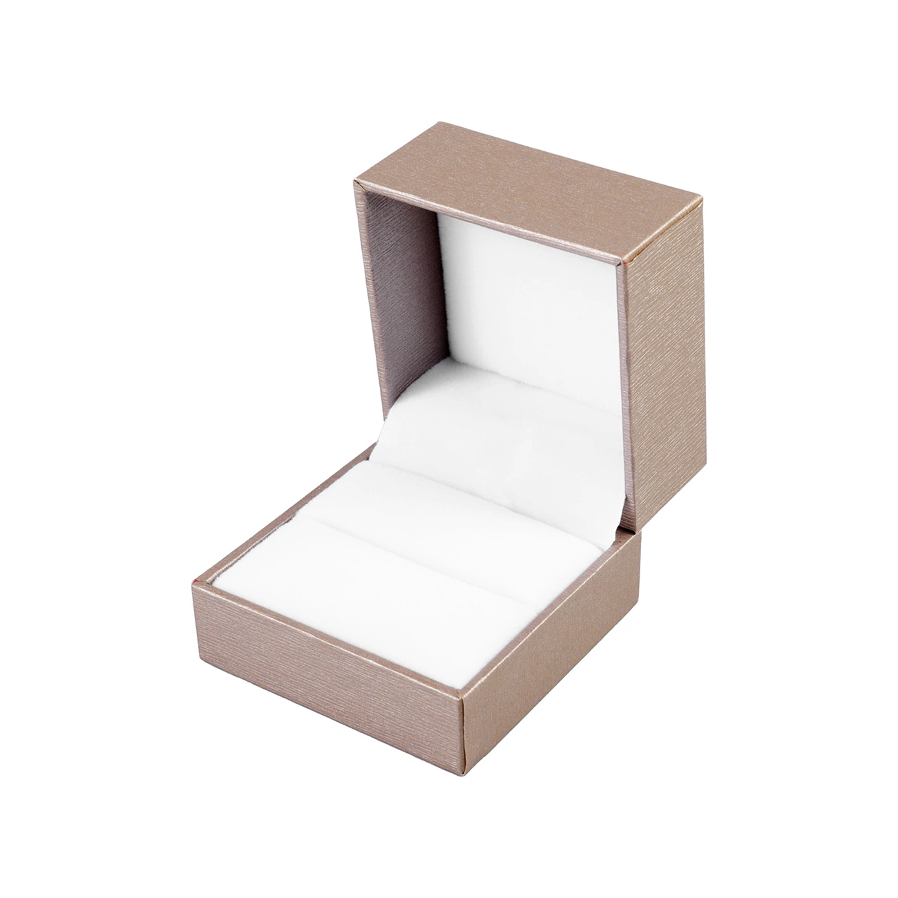 Custom Logo PU Leather Wedding Ring Jewelry Box Velvet Display Boxes