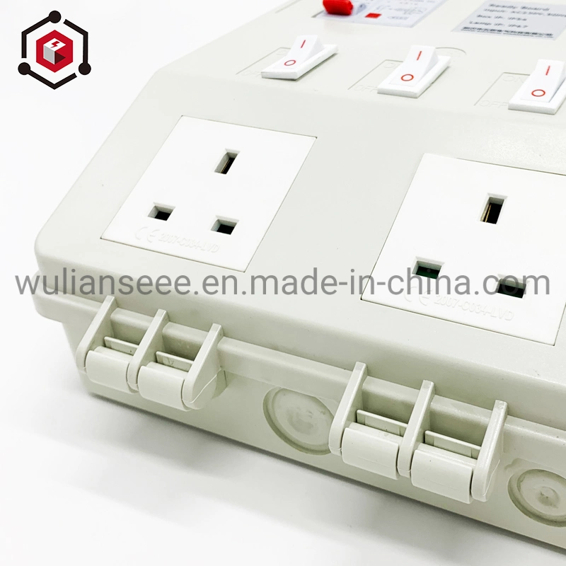 Two Sockets Small Power Distribution Unit with Bulk Light