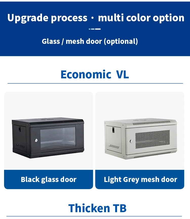 OEM ODM 4U 6U 9u 12U Industrial mit Metall 19 Zoll Data Wall Mounted Server Rack Network Cabinet Enclosure mit PDU