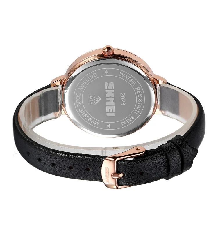 Relógios personalizados Lady Watches pulseira em pele impermeável Reloj para mulher Quartz Veja