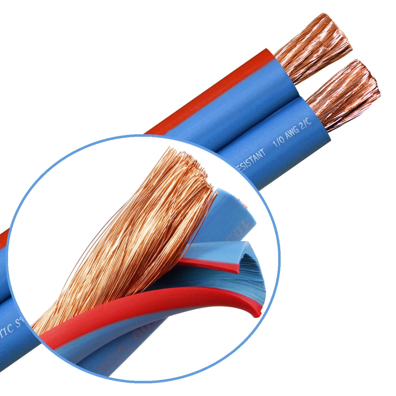 4AWG 6AWG Superflex Parallel Bonded Double Conductor Bulk Cable