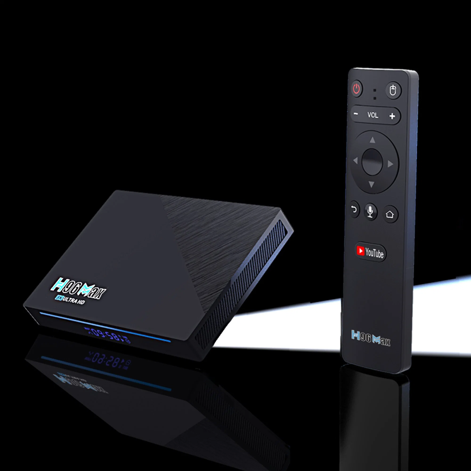 2022 a nova subscrição IPTV H96 Max Rk3566 Android 11 Caixa de TV DDR4 8 g de RAM 128 g de ROM Rk3566 8 K Bt Conjunto de YouTube 4K LAN de 1000 m Dual WiFi de 5 g com controlo de voz Top Box