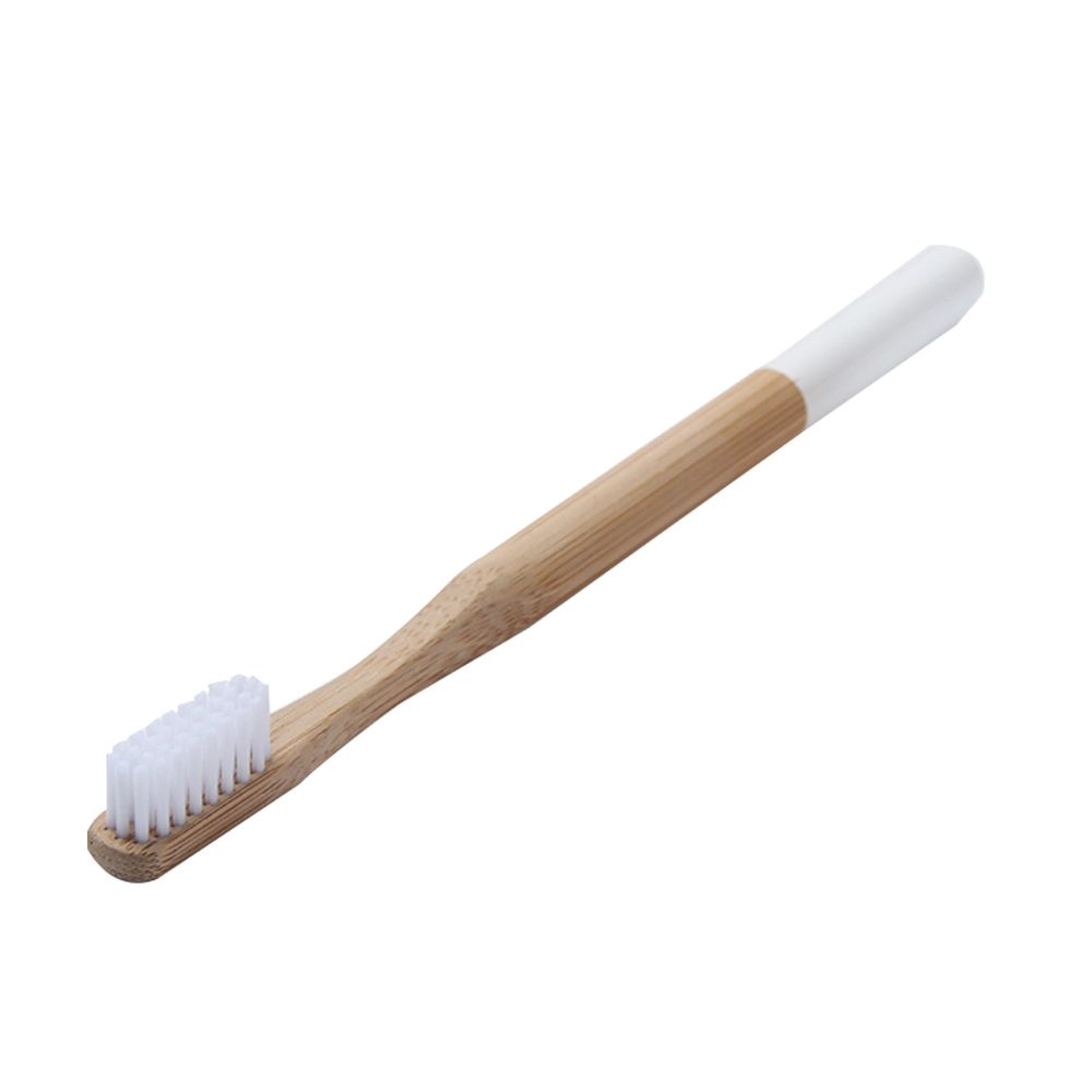 Natural Eco-Friendly House Colorful Soft Adult Handle Wooden Bamboo Toothbrush
