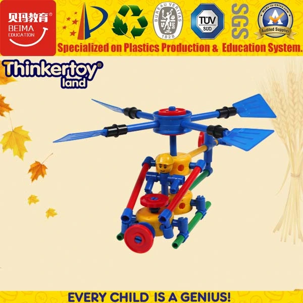 Easy Fashion Educational Building Helicopter Toy for Kids