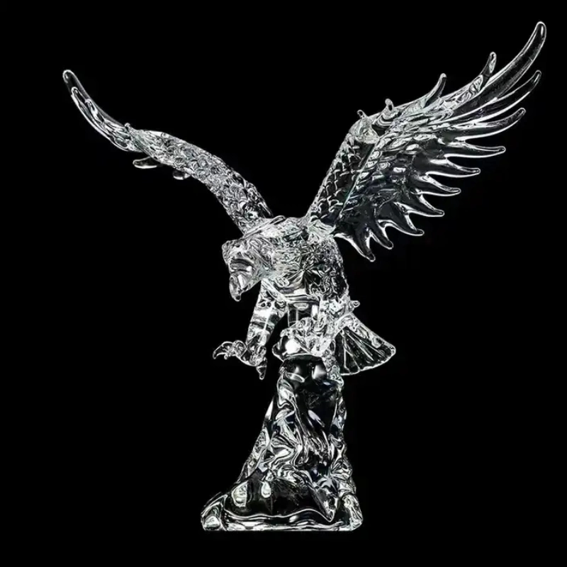 China Shenzhen Factory Custom-Designed Wholesale/Supplier Production of High quality/High cost performance  Metallic Wood Crystal Eagle Trophy Melbourne