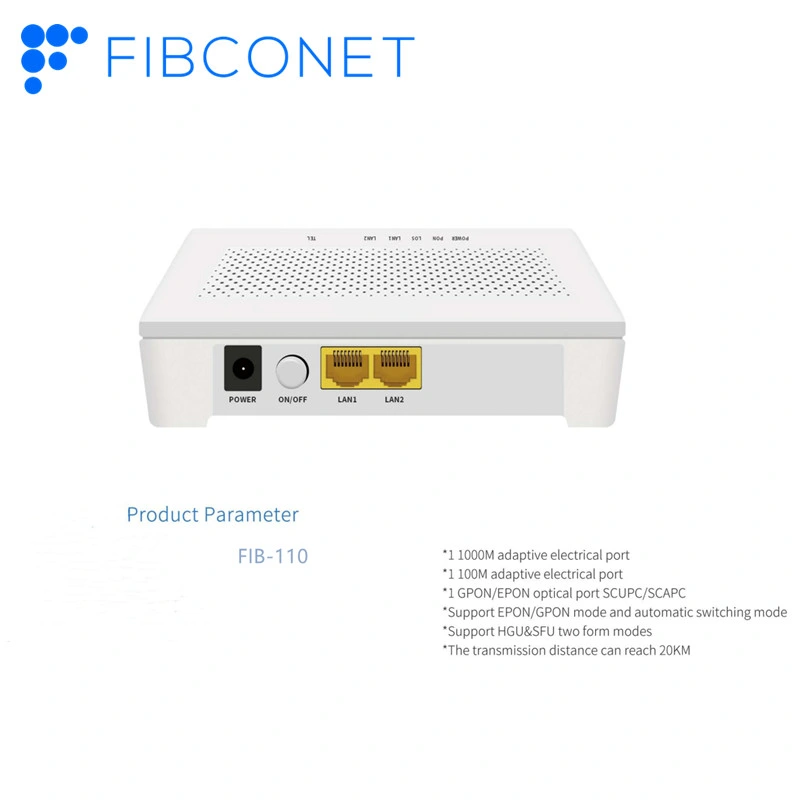 FTTH الألياف البصرية في EON/Gpon دعم وضع نموذج Hgu/SFU مع الوصول إلى صوت/قصيدة صوت/تلفاز FTx FTTH