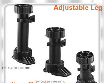 Adjustable Cabinet Legs with 100-130mm Height in PP