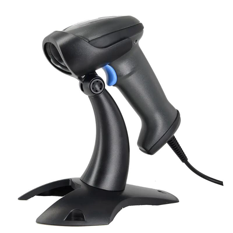 5mil Resolution 1d Handheld Desktop Laser Barcode Scanner with Stand