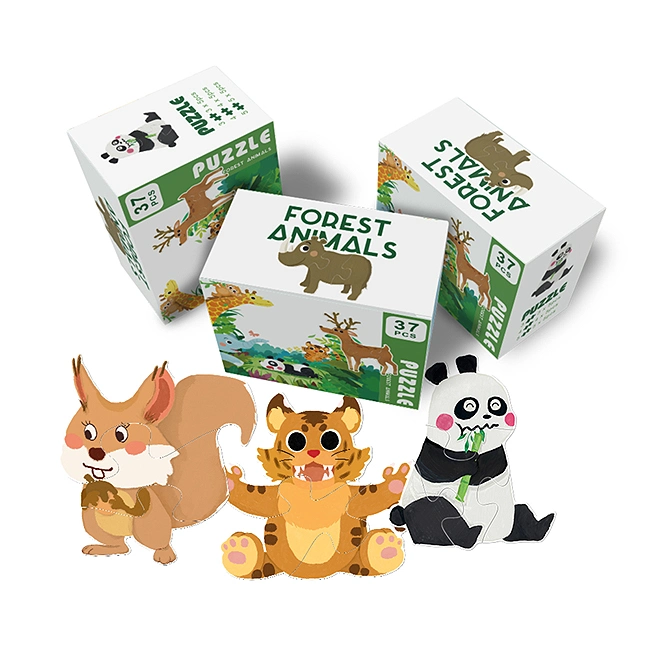 Puzzle de rompecabezas con forma de animales personalizado para niños