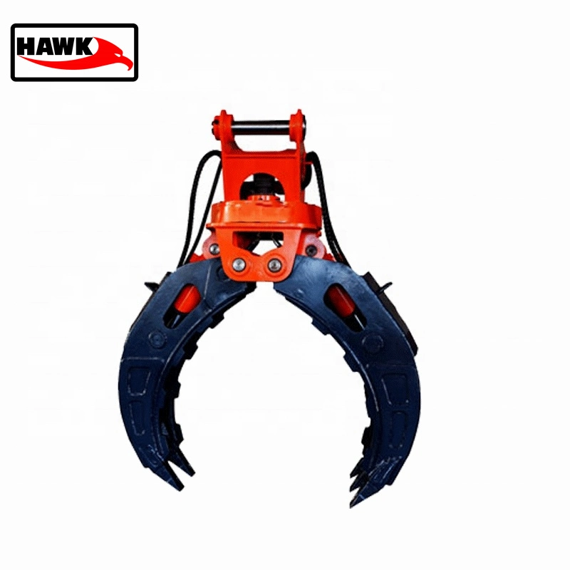 Hydraulic Rotatable Small Log Grapple Hydraulic Clipper for Excavator