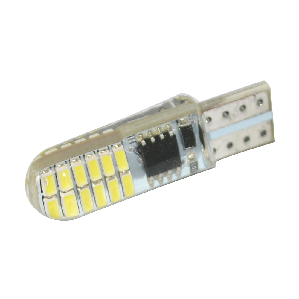 W5w 194 168 501 24SMD 3014 يومض T10 Strobe W5w لمبة مصباح الرجوع للخلف لإشارة الإسفين الجانبية للسيارة