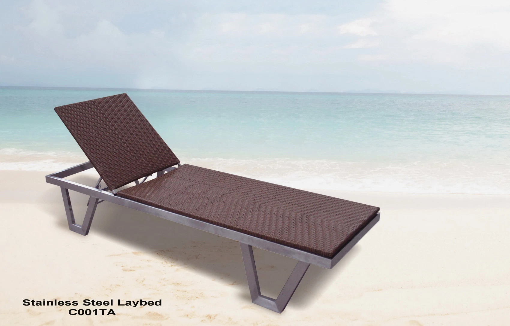 Foshan Factory Outdoor Furniture PE Rattan Sun Lounger High quality/High cost performance 