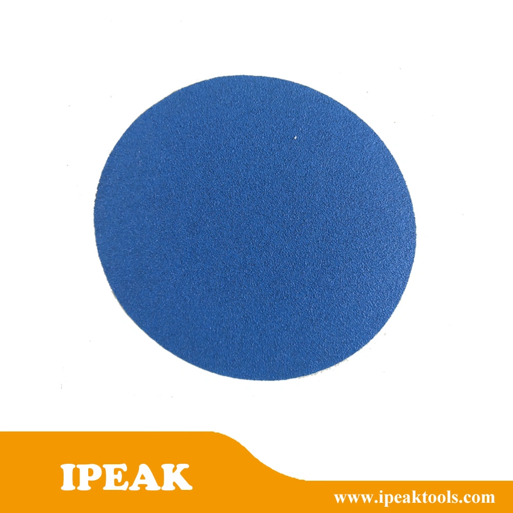 5inch 125mm 8holes Blue Zirconium Film Sandpaper Abrasive Disc with Excellent Cutting for Sanding Heavy Metal