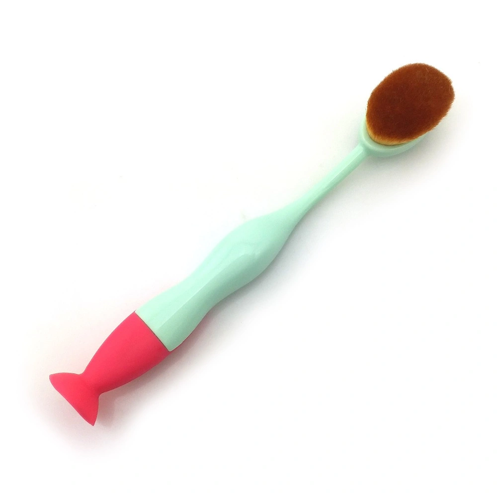 Toothbrush Shape Plastic Handle Makeup Foundation Brush with Cosmetic