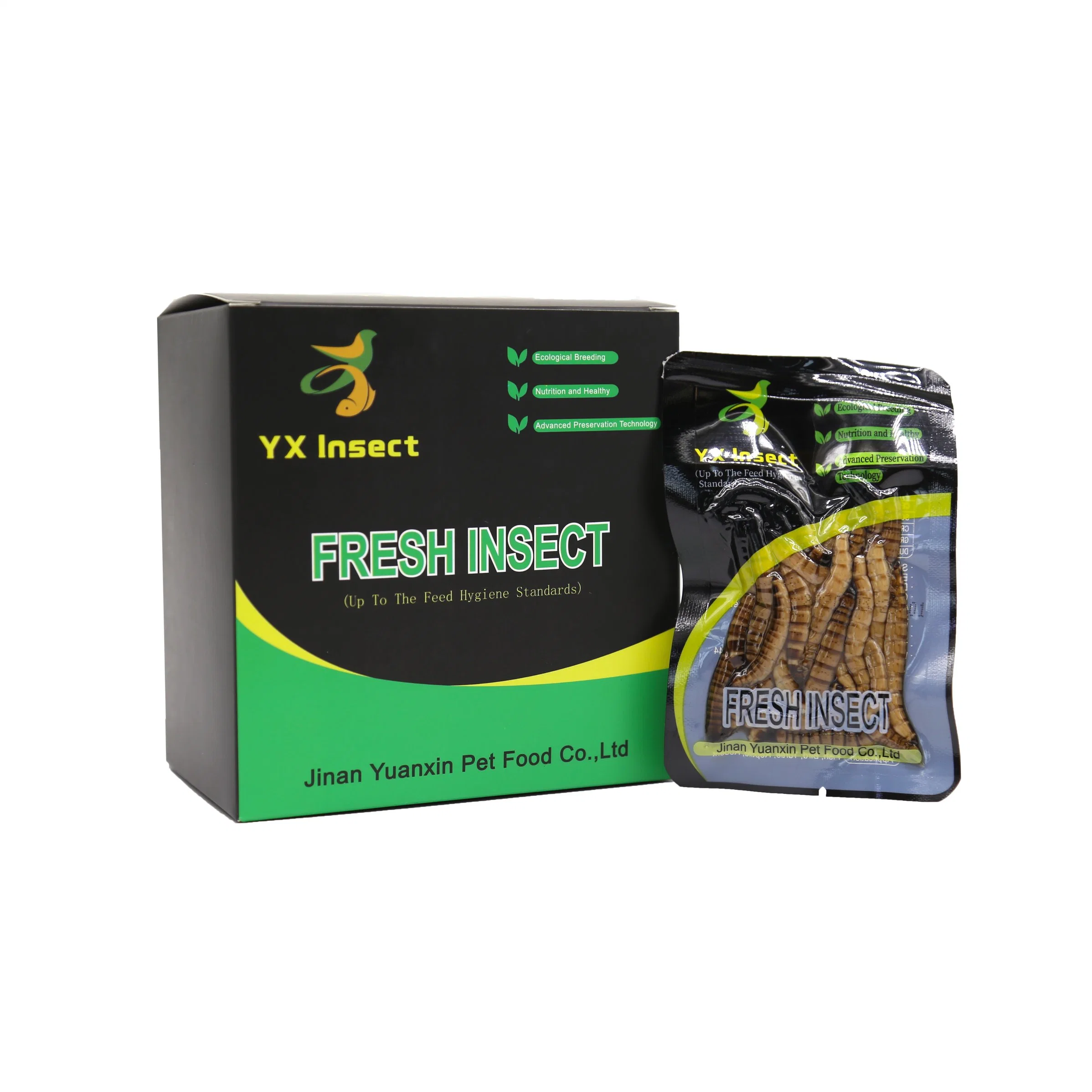 Los alimentos frescos Superworm Non-Live Pet para reptiles y peces