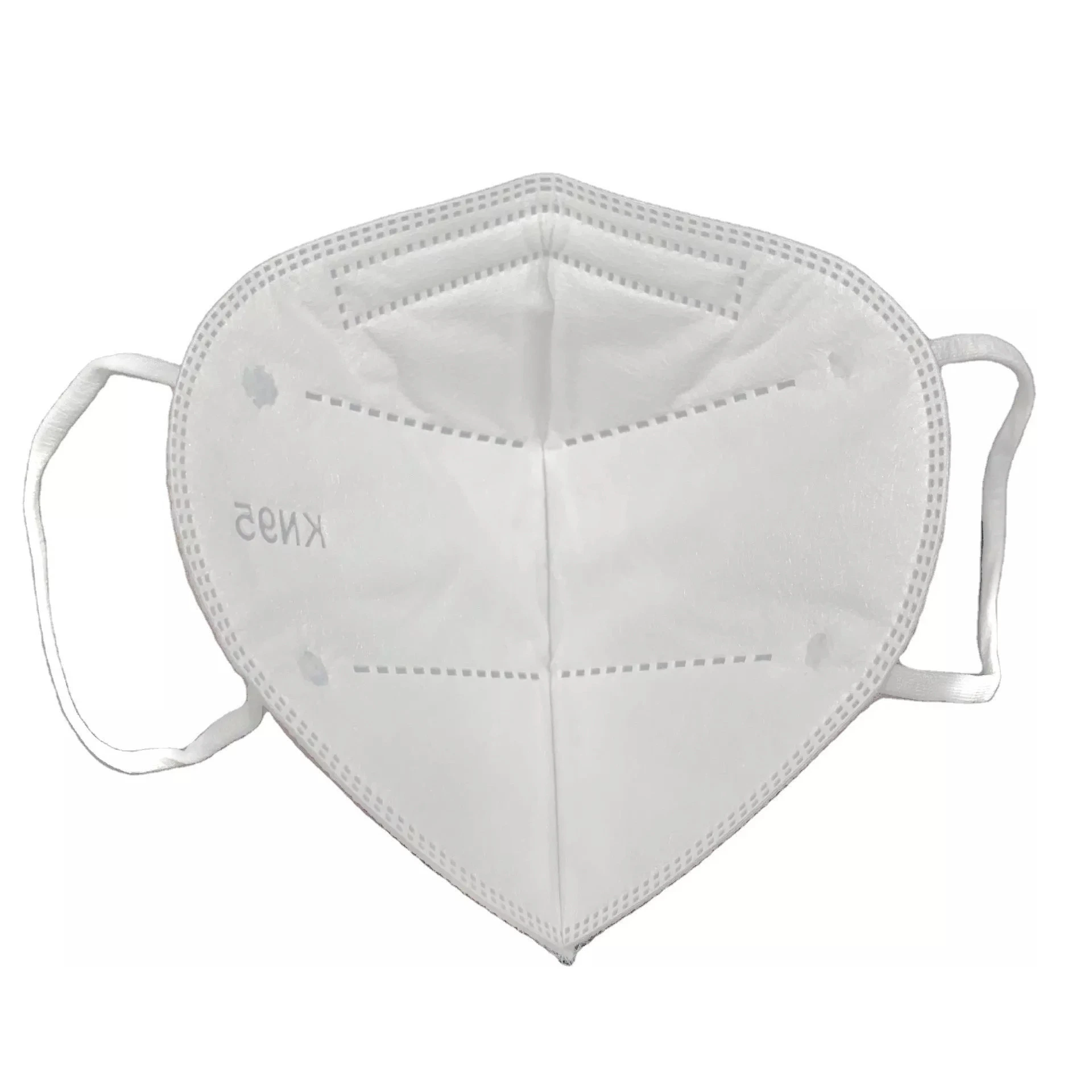 White in Stock KN95 Masks Non-Woven Disposable Folding Face Mask Fabric Dustproof Windproof Respirator for Outdoor