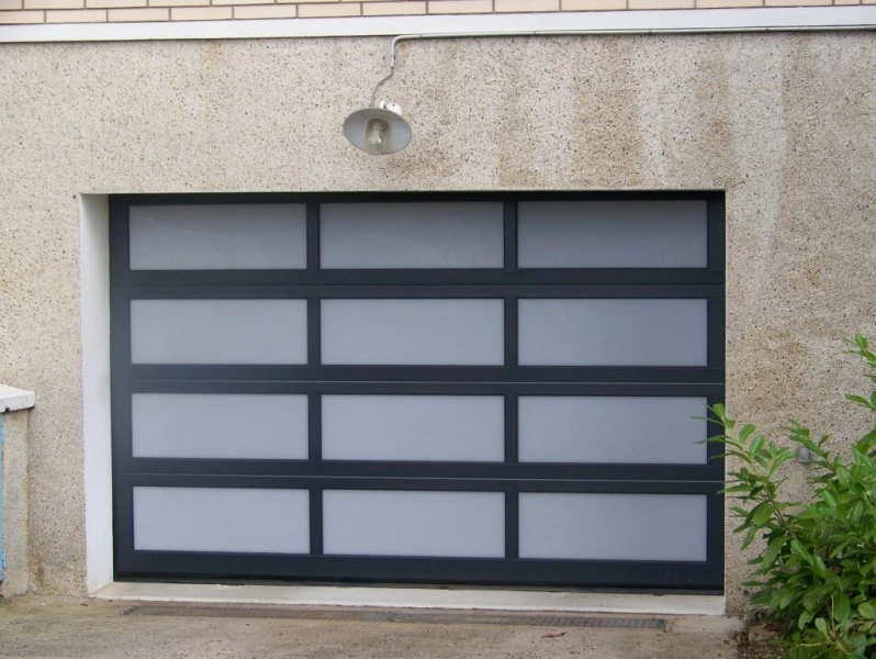 Aluminium Profile Aluminum Electric Panoramic Door for Garage