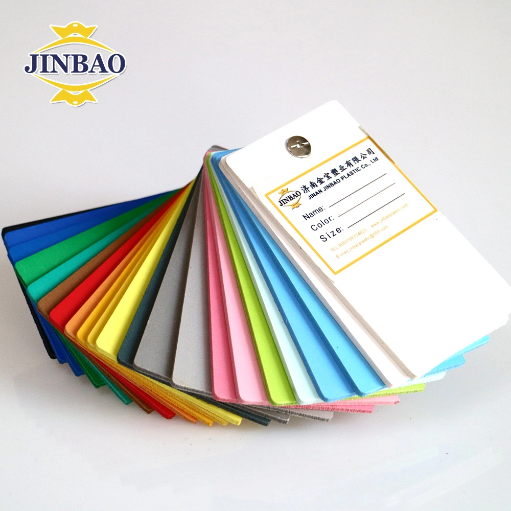 Jinbao 1220*2440 4X8FT Cut Color Board Price 3mm High Density 6mm PVC Plastic 3mm PVC Foam Sheet EVA Foam