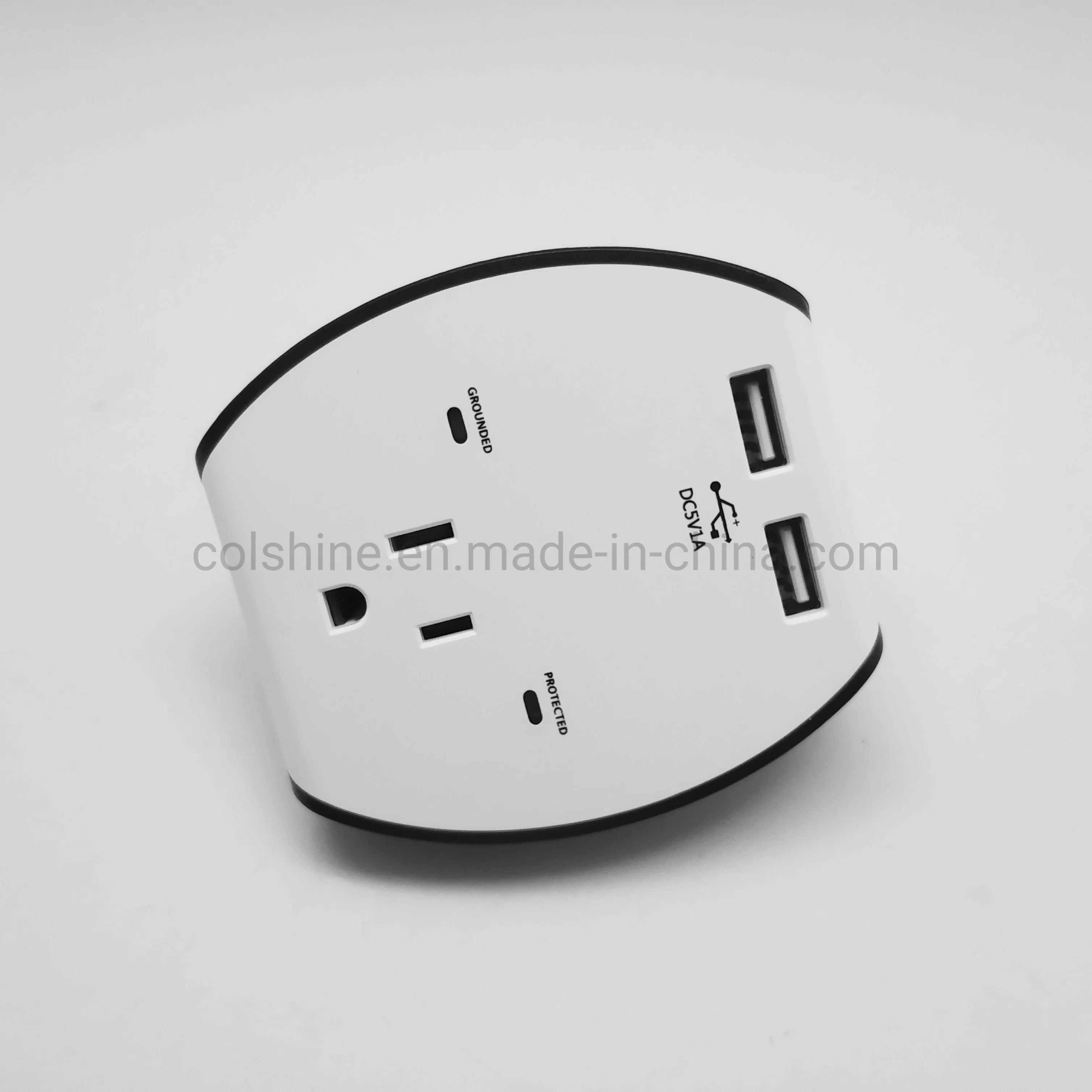 15A 125V American Standard Wall Socket Power USB Outlet Adapter