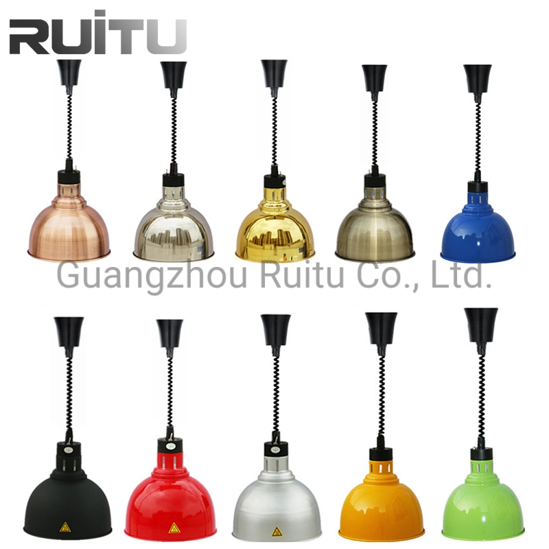 High-End Telescopic Chandelier Hanging Warm Food Lamp Buffet Lifting Food Heat Preservation Cafeteria Catering Buffet Pizza Food Warmer Heating Lamp