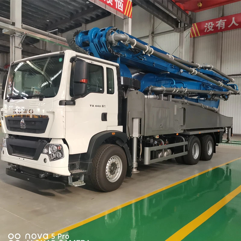 Les fournisseurs chinois béton montés sur camion pompe de la rampe de ciment chariot