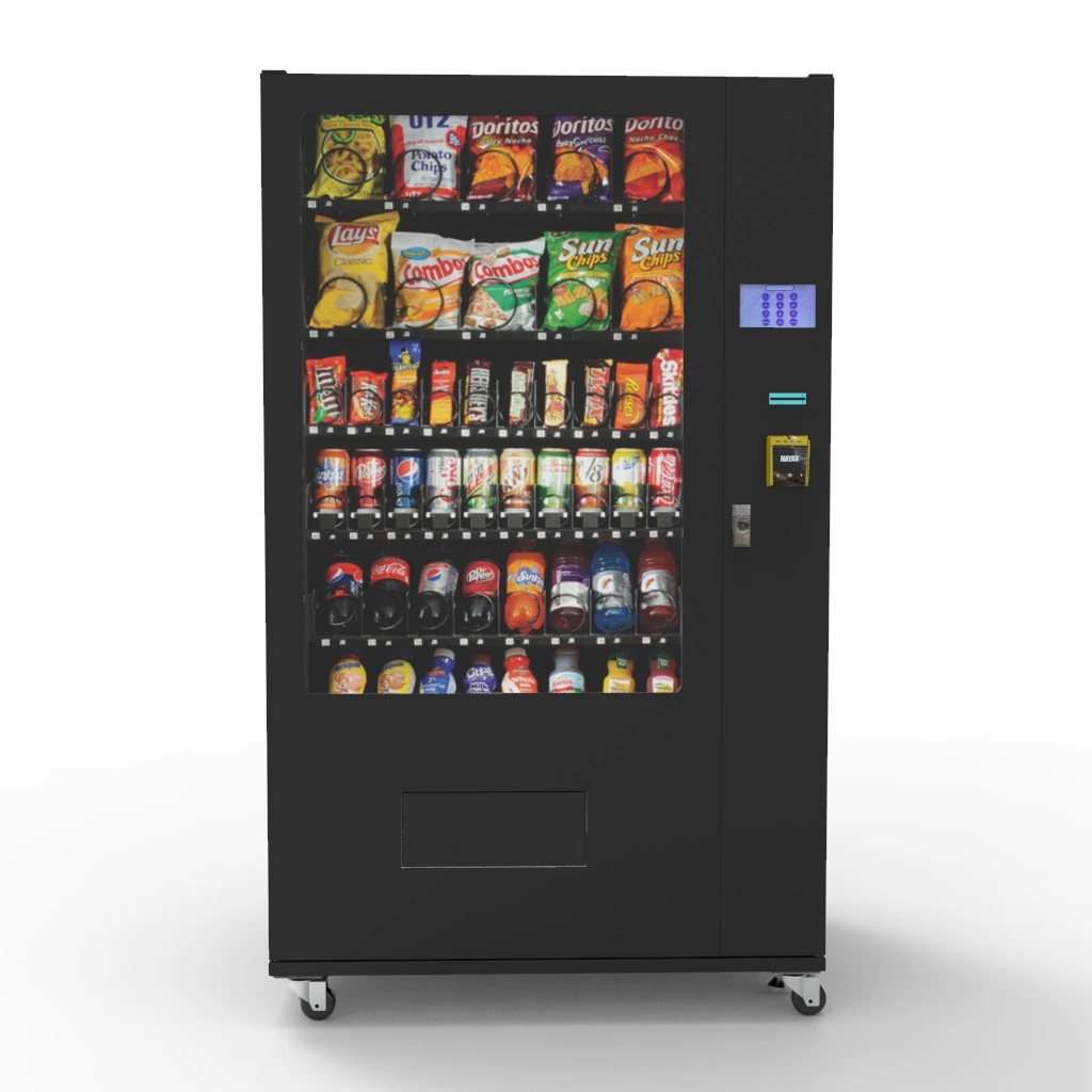 Combo Beverage Snack Food and Cold Drink Vending Machine for School