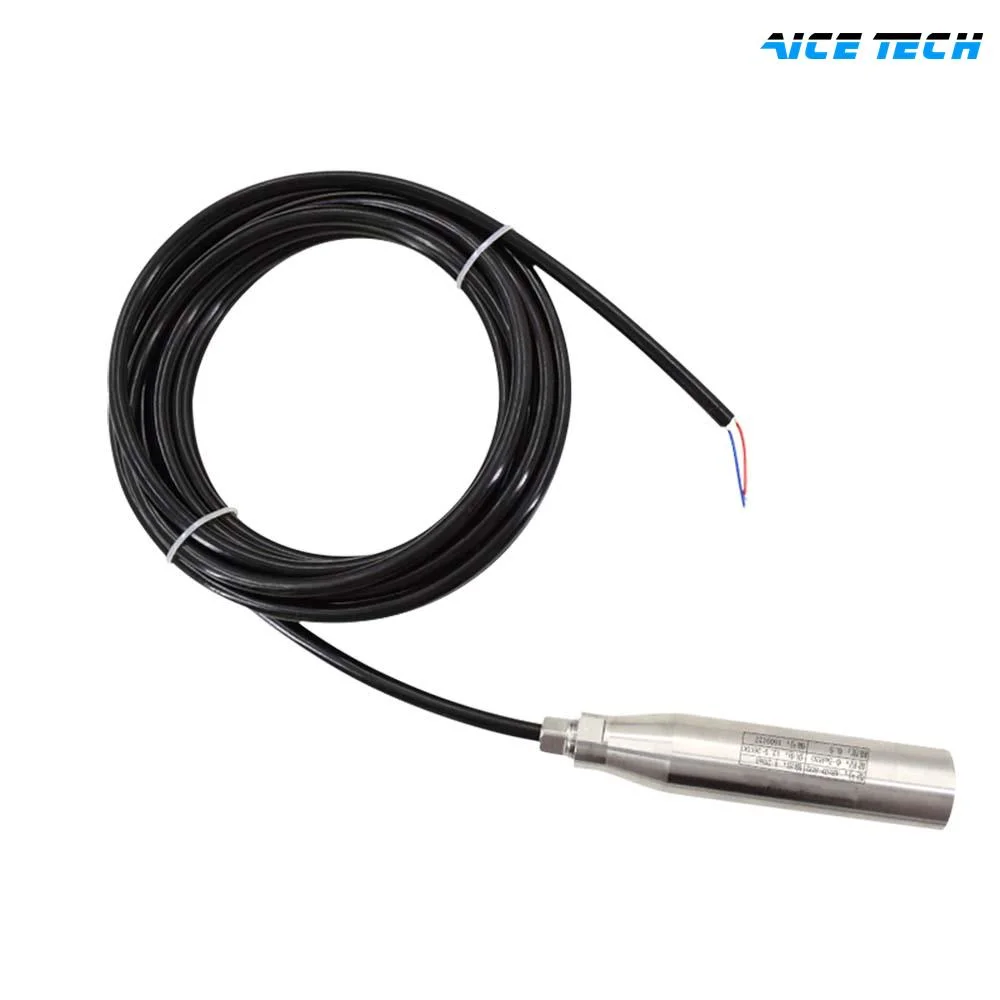 Aice Tech Stainless Steel Hydrostatic Probe Level Sensor Submersible Liquid Level Transmitter