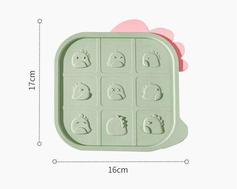 Bandeja de congelador de nibble de silicona - leche materna té molde de paletas bebé Fruta alimentador de alimentos Tetera bandeja de hielo Cube Maker