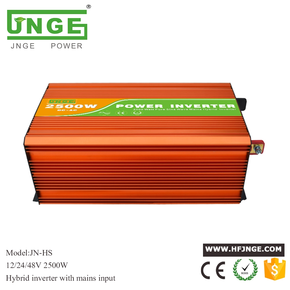 2500W 48V Hybrid Pure Sine Solar/PV Power Inverter With AC Bypass Mode(Auto or Manual Switch Between DC or AC Priority First for Off Grid System)