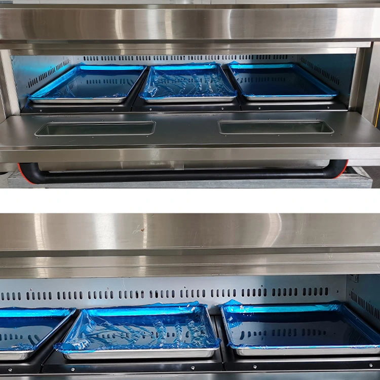 Commercial Industrial Bakery Equipment Supplies Electric Good Quality Stainless Steel Table Top Bakery Gas Oven 1 Deck 2 Trays Electric Bread Pizza Baking Oven