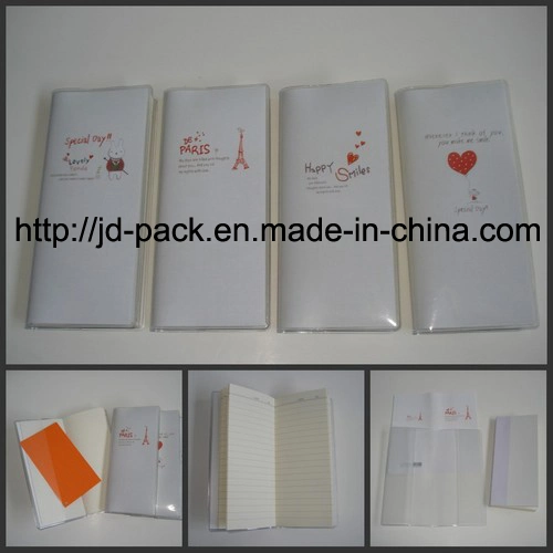 Clear PVC Plastic Custom Size Logo Notebook Covers