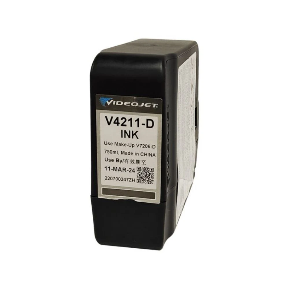 Tinta VideoJet V411-D V706-D serie 1000 con certificación MSDS