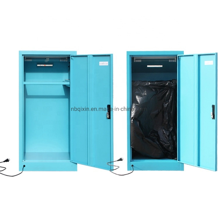 Hospital Medical Abandoned Masks Placed Public Garbage Waste Mask Collection Box Recycle Bins Steel Locker