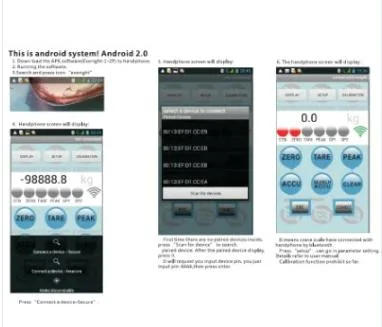 Heavy Duty Bluetooth Digital Crane Scales Can Connect to Mobile Phone, Printer and Computer 0.05t-1.5t (OCS-SFB)