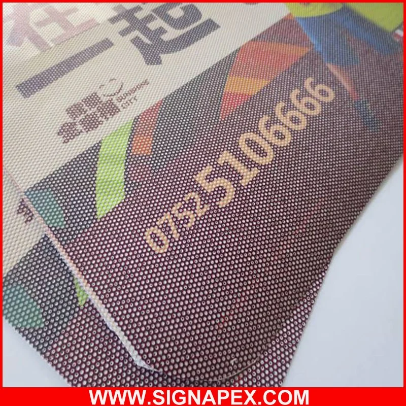 Hot Sell One Way Vision Perforated PVC Vinyl Film for Digital Printing