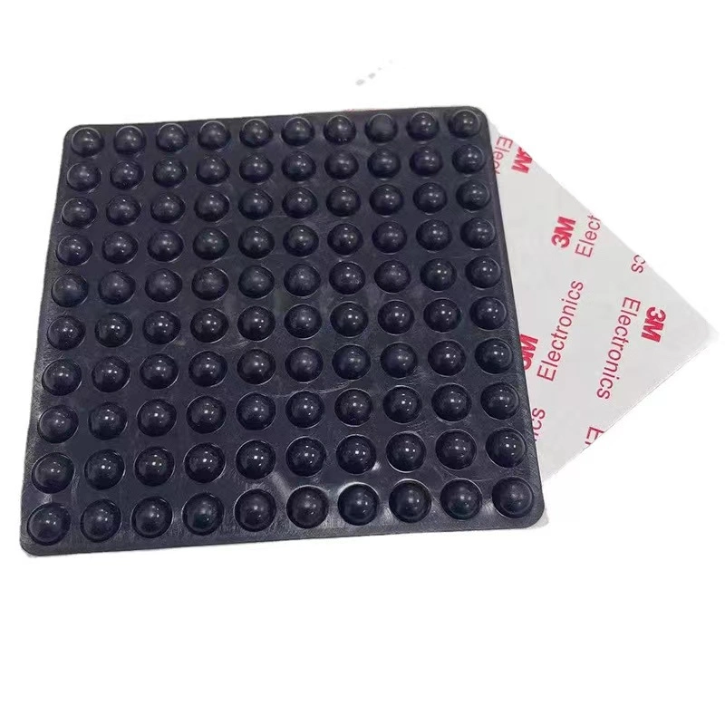 Non-Slip Self-Adhesive Factory Customized Black Sticky Silicone Rubber Bumper Foot