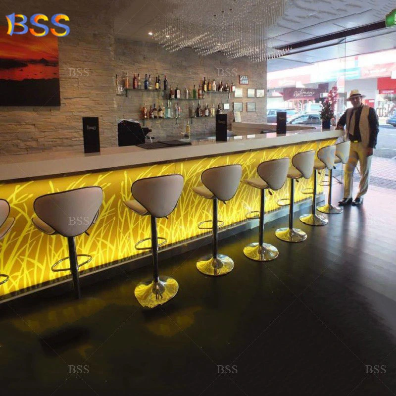 Bar Countertop Custom LED Quarz Solid Oberfläche beleuchtet Bar Countertop