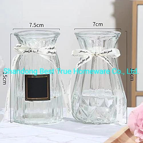 Flower Glass Vases Transparent Vases for Home Decoration and Table Decorations and Gifts