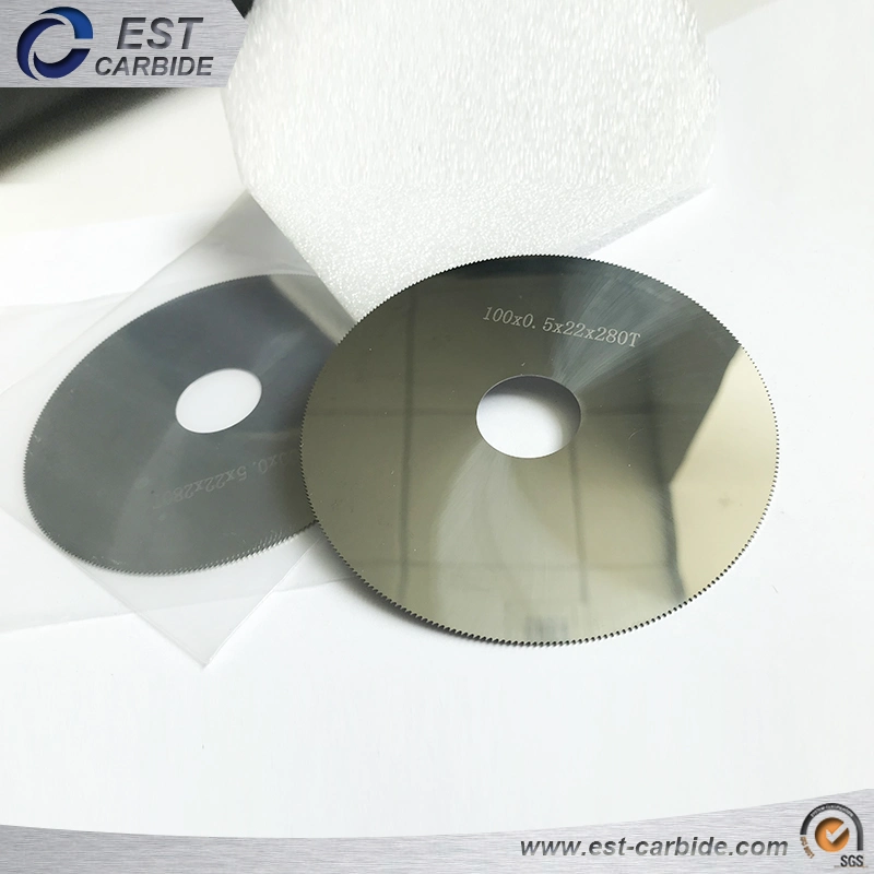 Solid Tungsten Carbide Slitting Saw Blades 100*0.5*22*280 Teeth